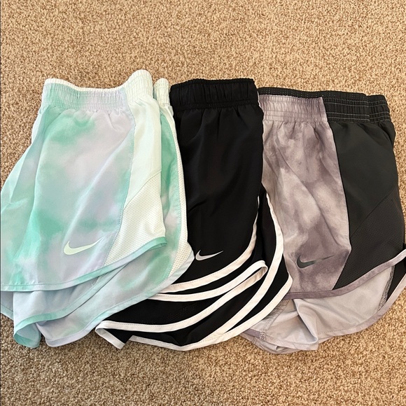 Nike Pants - Nike Women's Running Shorts Trio - Mint, Black, Gray Tie-Dye